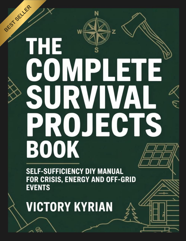 The Complete Survival Projects Book: Self-Sufficiency DIY Manual for Crisis, Ene