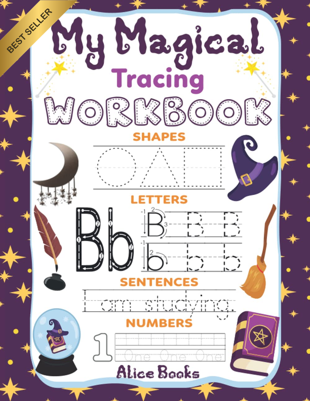 My Magical Tracing Workbook Fun Practice Book Tracing Letters Numbers Preschool
