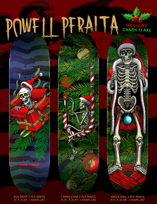 Powell Peralta Candy Cane 8.25" Skateboard Deck