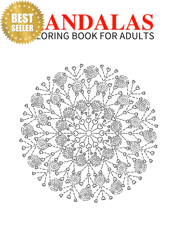 MANDALAS COLORING BOOK for ADULTS: 200 Pages 100 Coloring Pictures