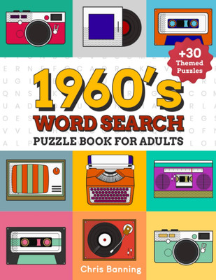 1960S Word Search Puzzle Book for Adults