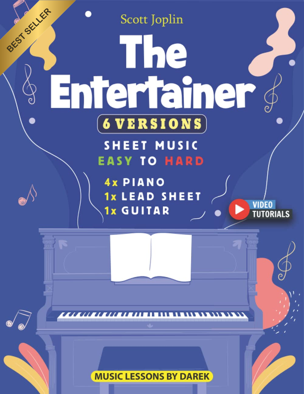 The Entertainer Sheet Music: Easy to Hard Piano & Guitar Versions