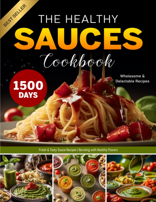The Healthy Sauces Cookbook: 1500 Days of Fresh and Tasty Sauce Recipes | Bursti