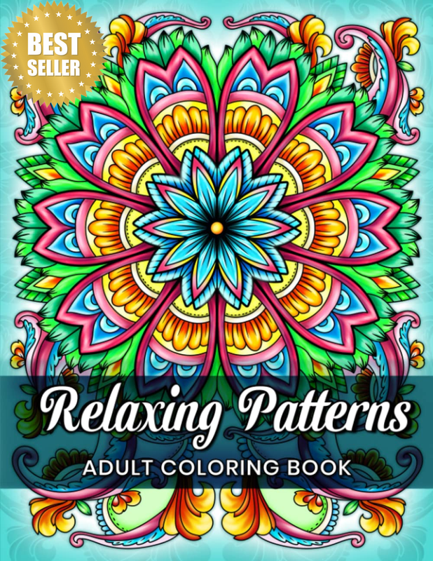 Relaxing Patterns: Adult Coloring Book with Amazing, Mindful and Mandala Style P