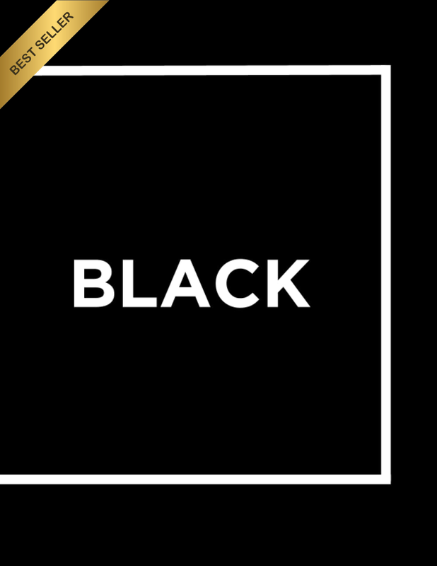 BLACK: Decorative Book with Blank Pages inside for Coffee Table