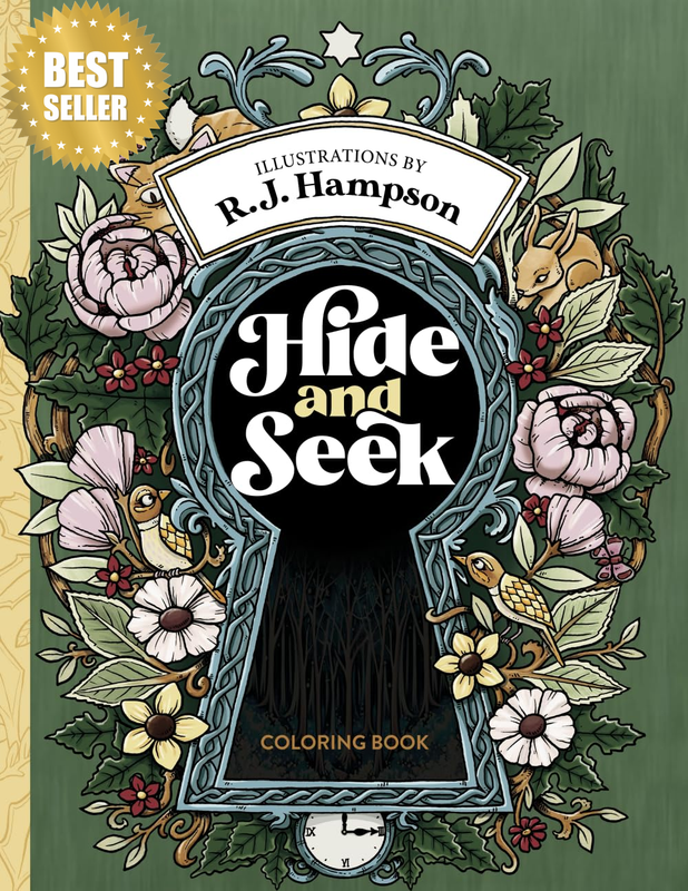 Hide and Seek Coloring Book