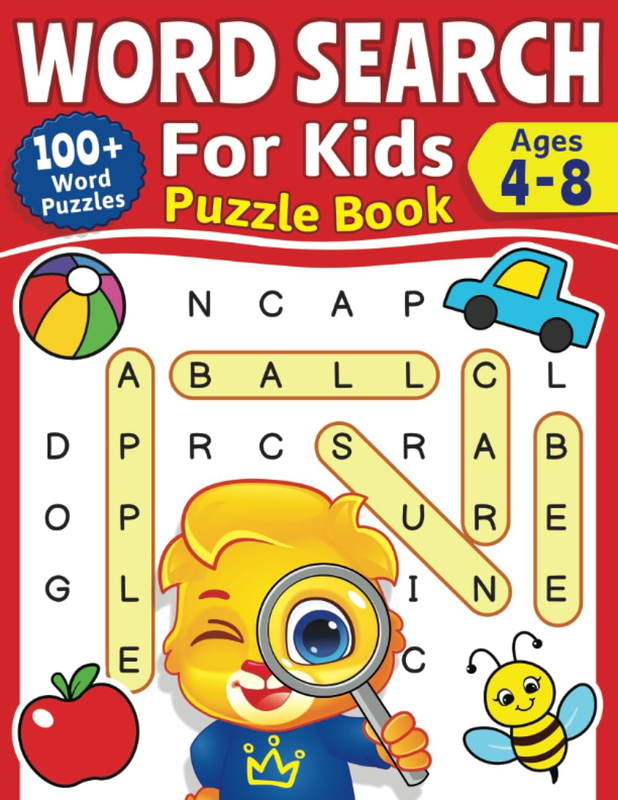 Word Search for Kids Puzzle Book: 100+ Word Puzzles | Fun Challenges for Childre