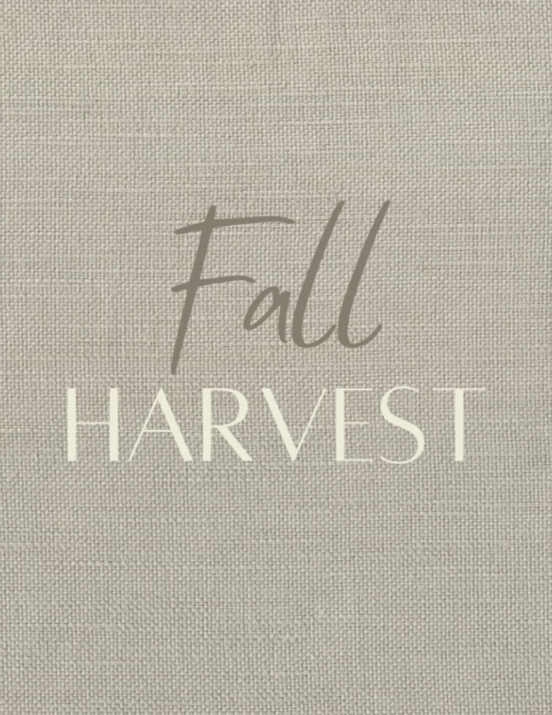 Fall Harvest: Decorative Stacking Book for Coffee Table and Shelf Decor