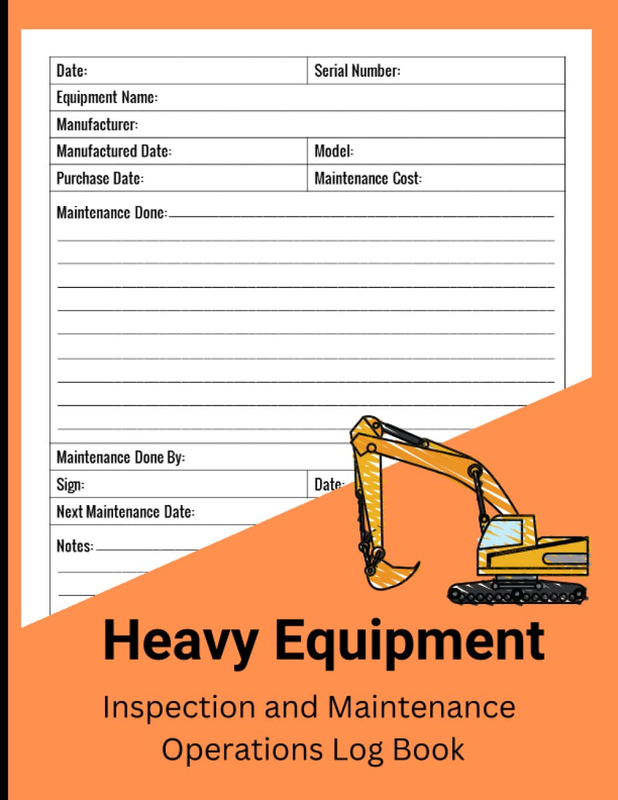 Inspection And Maintenance Operations Log Book