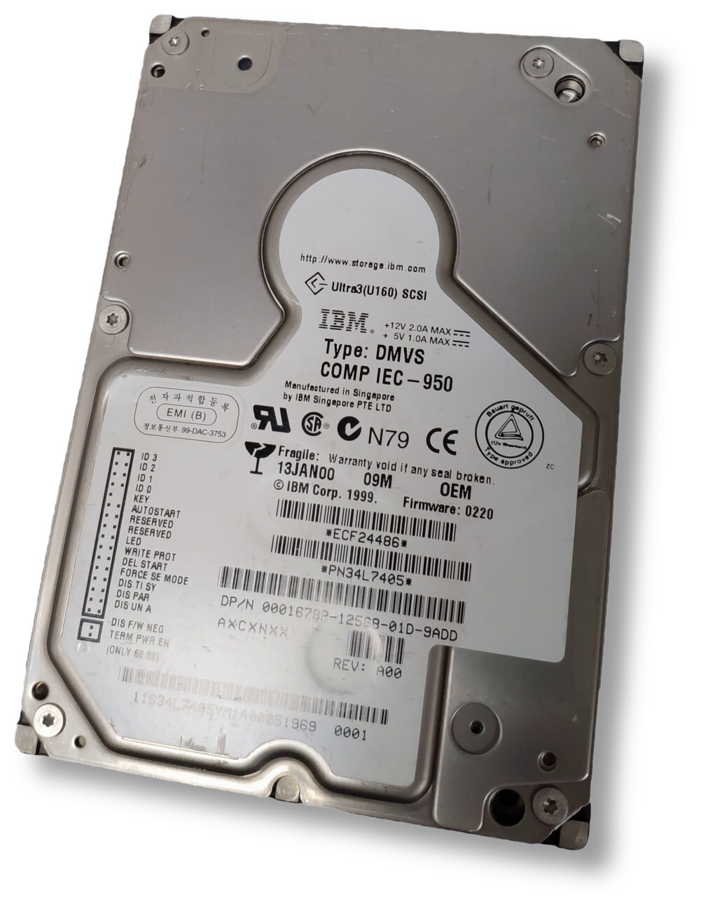 IBM DMVS COMP IEC-950 P/N: 34L7405 18 GB | eBay