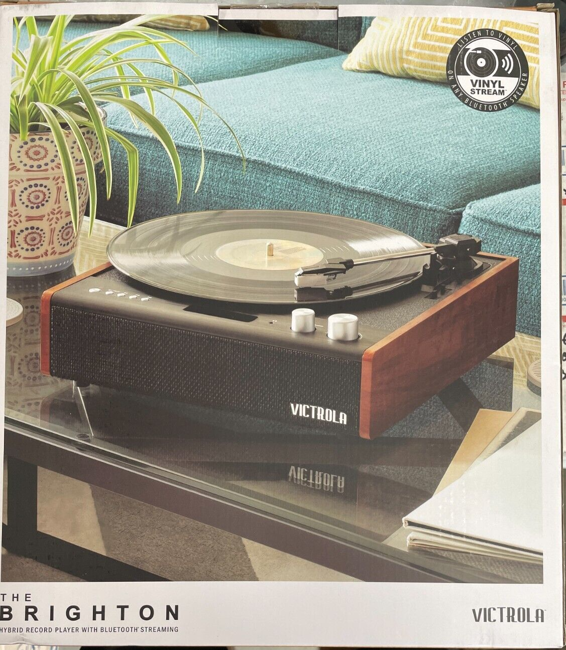 📀 Victrola -The Brighton Hybrid Record Player W/ Bluetoot