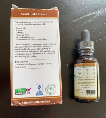 Adizone - Organic & Wildcrafted Joint & Muscle Support for Dogs, 1 oz