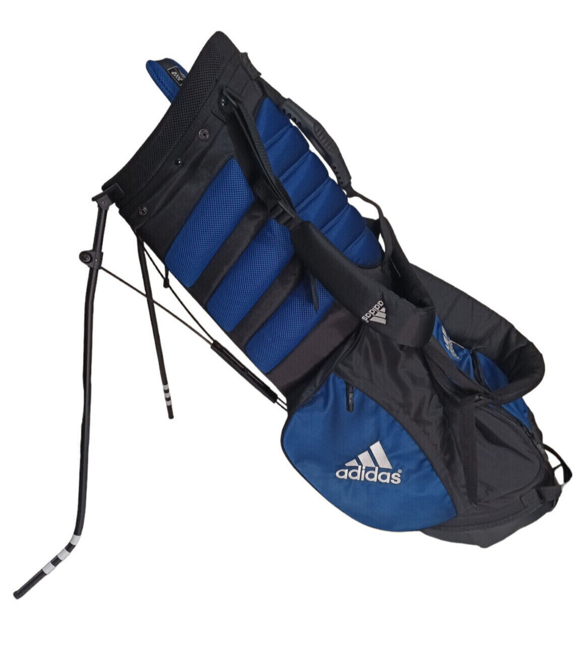 Adidas Golf Bag With Stand 4 way Divider Blue/Black/White 6 