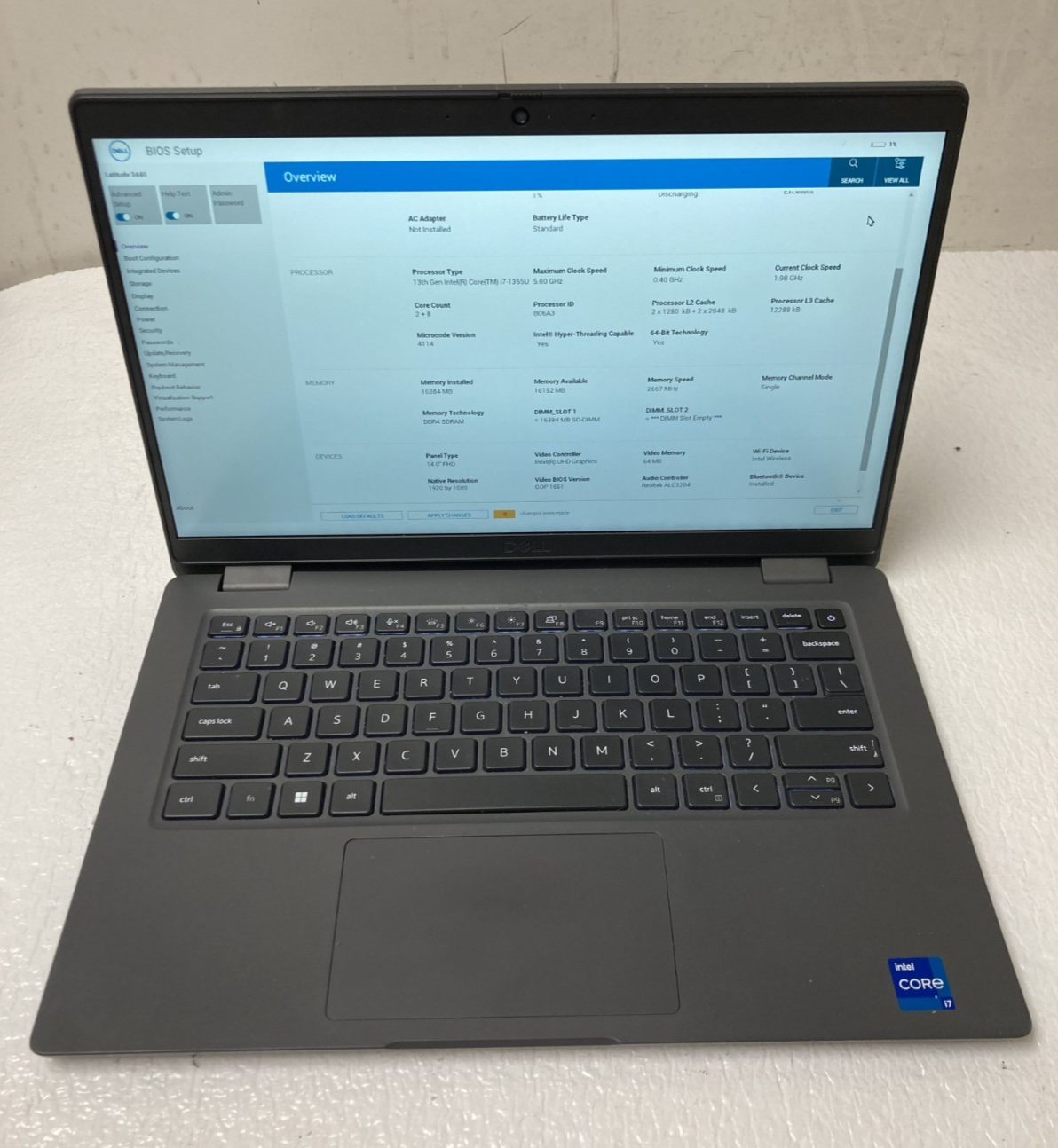 Dell Latitude 3440 Intel Core i7-1355U @1.98GHz 16GB RAM NO
