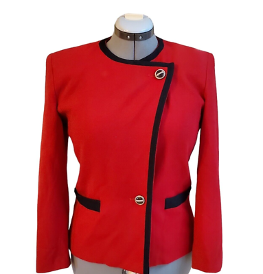 Kasper top red blazer