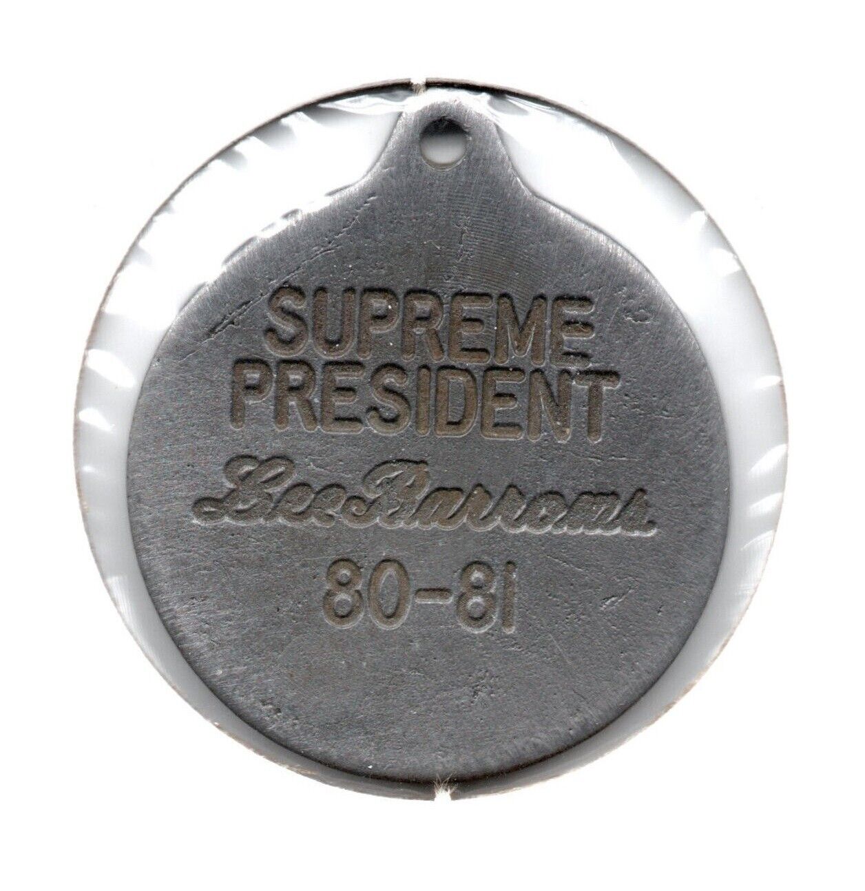 ::SUPREME EMBLEM CLUB ELKS LODGE (1980-81) President Token/Pendant