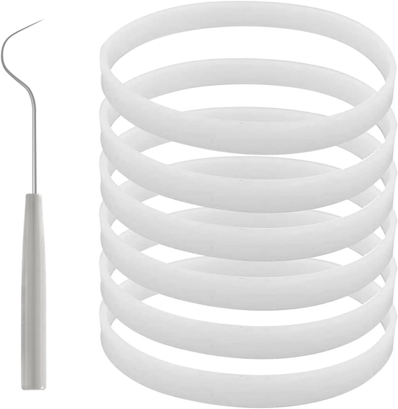 6 Pack Rubber Gaskets Seal 3.94 Inch for Nutri Ninja Blender BL456-30 BL480