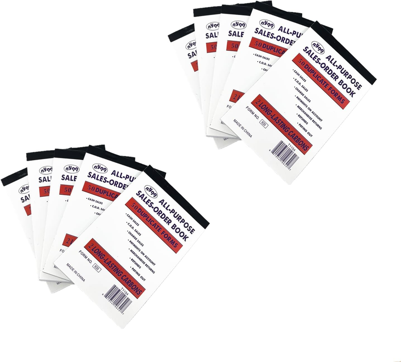 10 Pack Sales Order Book Receipt Carbonless Invoice Copy All Purpose 50 Sets