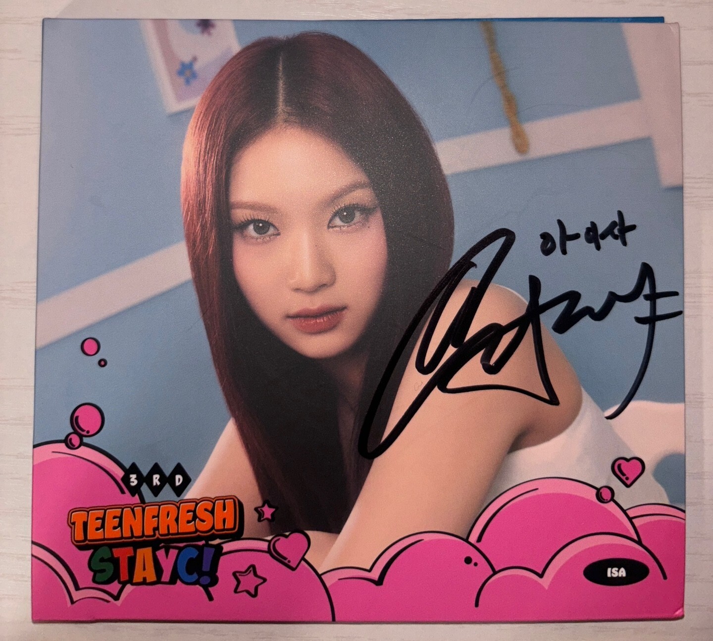 STAYC Sumin スミンTeenfresh 直筆サイン入り　アルバムトレカ STAYC Sumin スミンTeenfresh 直筆サイン入り アルバムトレカ