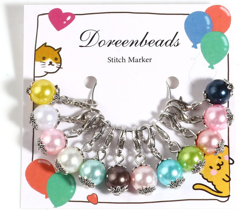 For Knitting Crochet-glass Beads Removable Clasp Locking St