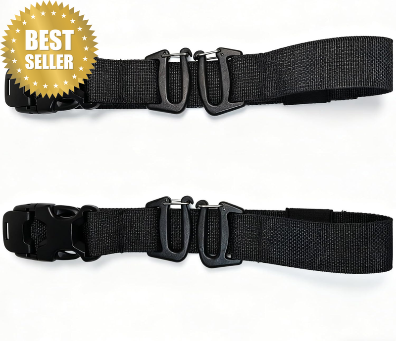 2 Pack Tactical Backpack Straps, 7.5"X22" Heavy Duty Nylon Luggage Attachment St