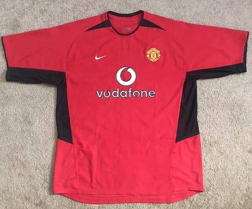 ウェア NIKE BECKHAM Vodafone Manchester United NIKE MANCHESTER UNITED 2002-03 HOME BECKHAM JERSEY - Soccer Plus