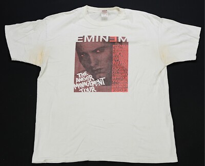 Rare Vintage Eminem The Anger Management Tour 2002 USA T Rare Vintage Eminem The Anger Management Tour 2002 USA T