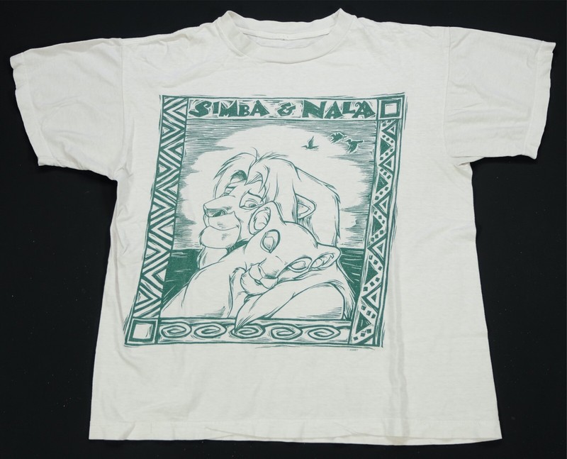 Rare Vintage The Lion King Simba & Nala Film Promo Art T