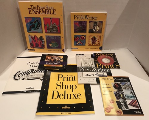 Broderbund The Print Shop Publishing Suite For Macintosh Complete Software