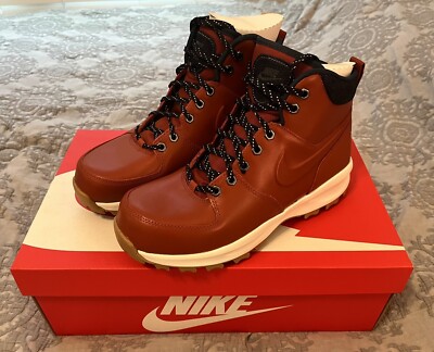 NIB Men s Nike Manoa Boots SE Orange/Armory Navy (9)