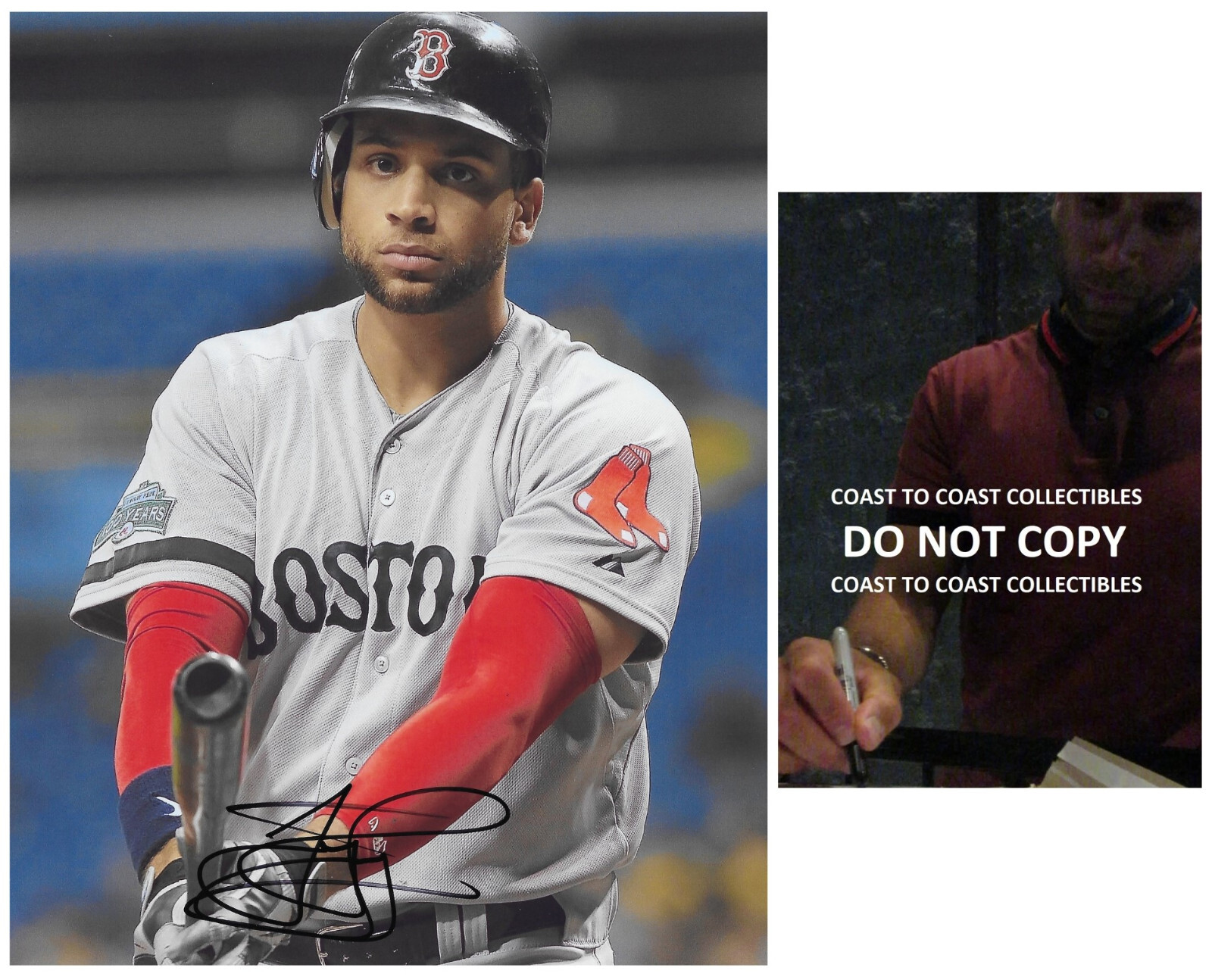 James Loney Signed Red Sox Baseball 8x10 Photo Proof COA Autographed James Loney Signed Red Sox Baseball 8x10 Photo Proof COA Autographed