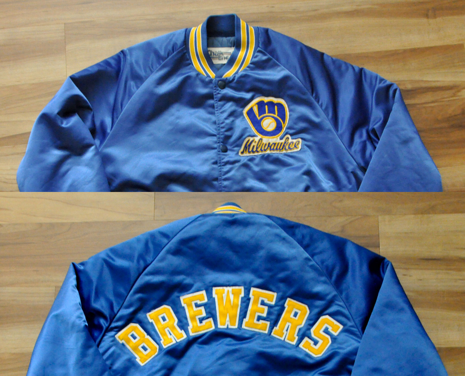 BREWERS ナイロンジャケット 青 BREWERS ナイロンジャケット 青