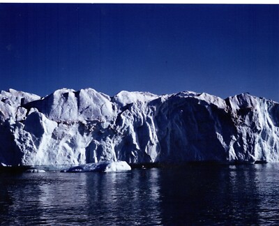 T23-80026 Original Photo Thule Air Base Greenland  ca 1965 satin 8x10 iceberg