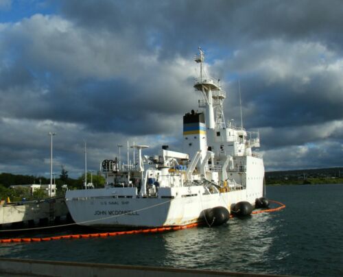Oceanographic Survey Ship USNS John McDonnell Pearl Harbor Aug 25 2010 - 8 x 10"