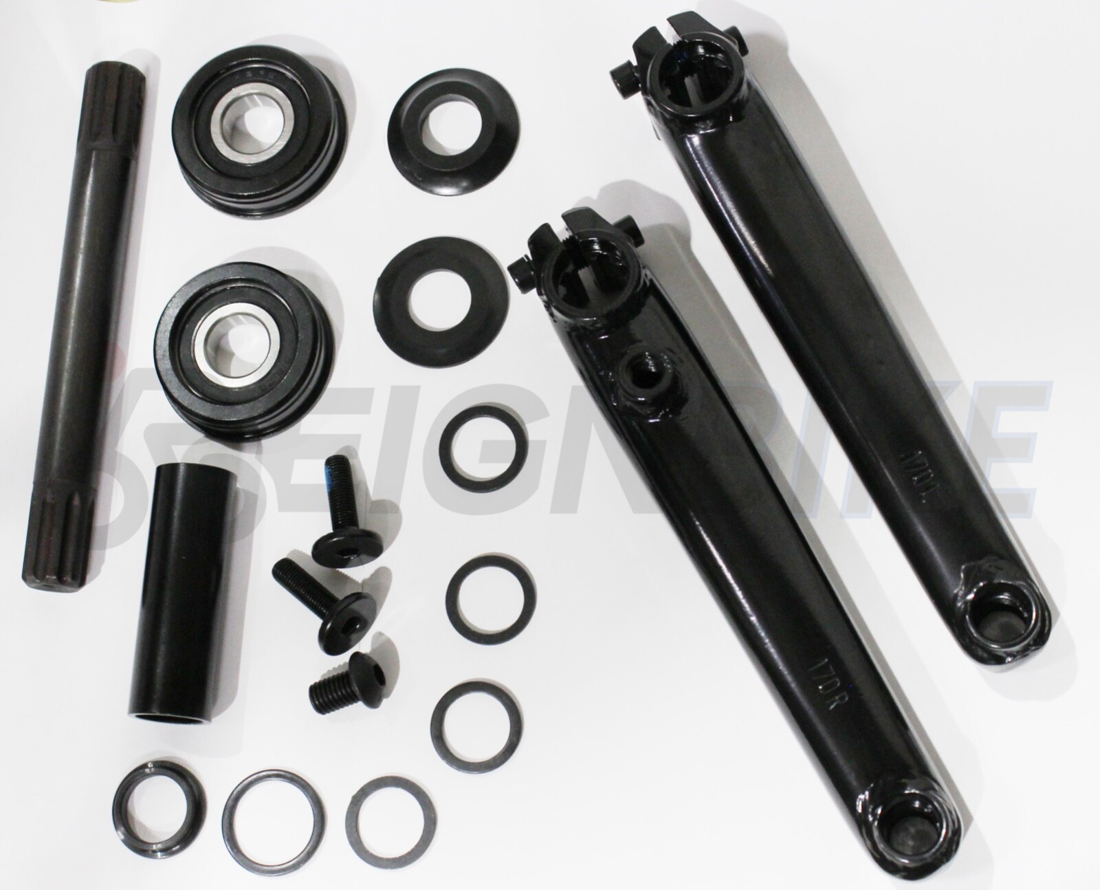 BMX プロファイル NoBoss Crank 170mm,black. NO BOSS RACE CRANKSET – Profile Racing