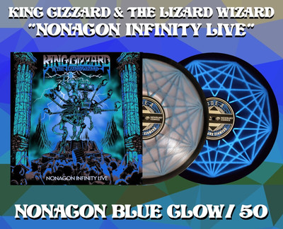 King Gizzard And The Lizard Wizard Nonagon Infinity Live BLUE GLOW x/50 Vinyl LP