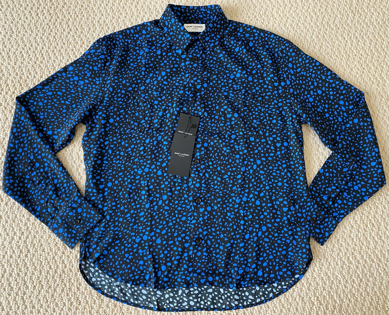 Saint Laurent ドット柄 長袖シャツ サンローラン