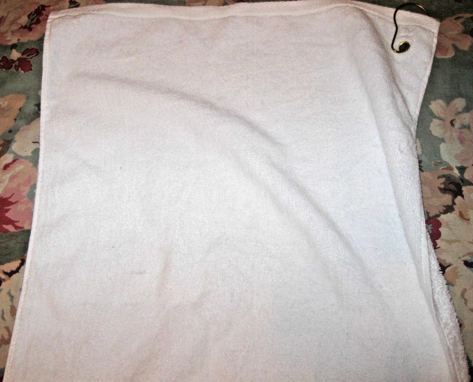 VINTAGE BATHROOM HAND TOWEL PENTAGON JOINT CHIEFS OF STAFF BRASS RING 15