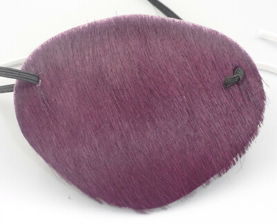 World's Best Eye Patch Leather (Hair-on) Animal Design A-2 Replaceable Elastic 
