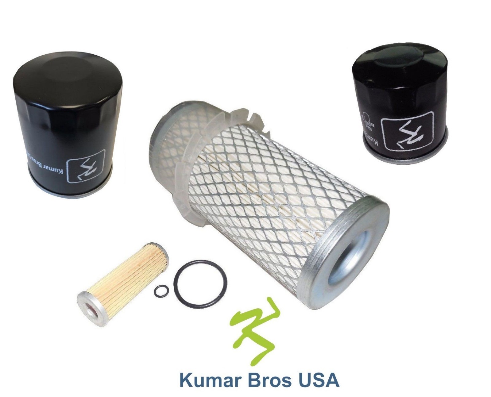 Kit De Filtres Pour Tracteur Kubota B6100 HST - Filtre à Huile, Filtre à Air, Filtre à Carburant - Qualité OEM - 5