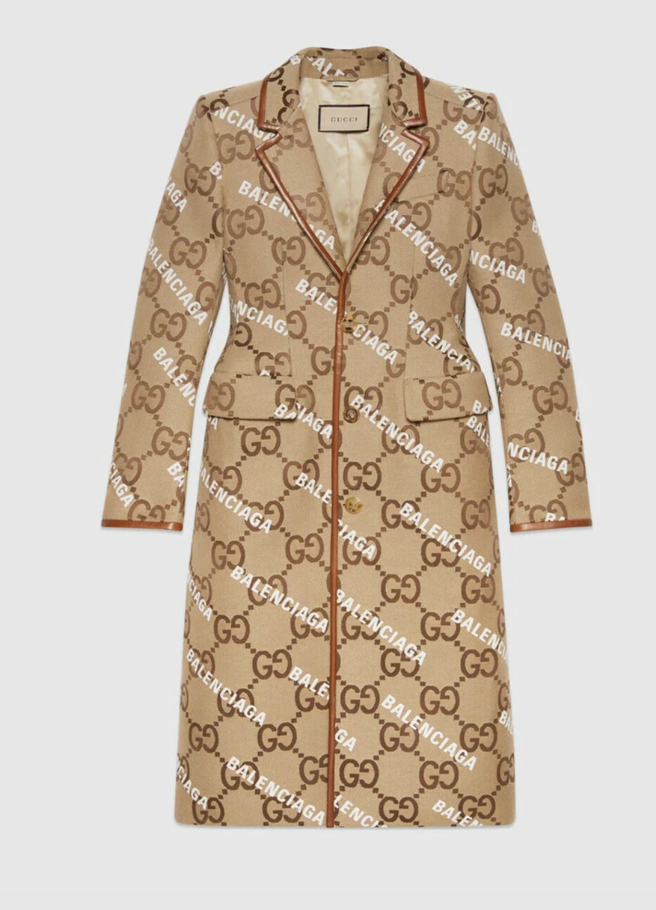 Gucci Balenciaga Jumbo GG Jacket Trench Coat The Hacker Gucci Balenciaga Jumbo GG Jacket Trench Coat The Hacker