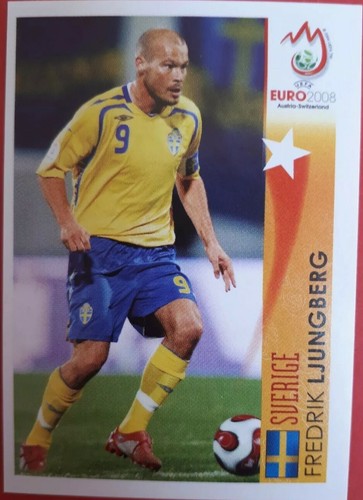 Panini Fußball EM 08 Euro 2008 Sticker Nr. 497 Fredrik Ljungberg Schweden