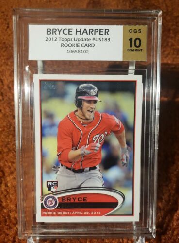 *BRYCE HARPER* 2012 Topps Update #US183 *CGS 9* RC Rookie Card. rookie card picture