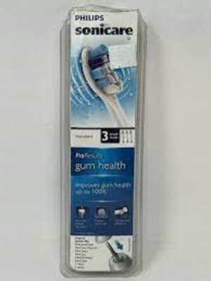 2 PACK Philips sonicare ProResults gum health 2 brush heads ea HX9033 FREE SHIP