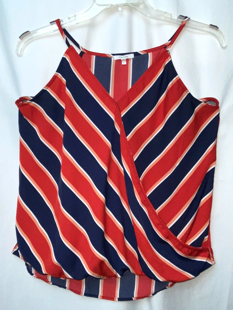 Maurice's Women's Spaghetti Strap Stripe Tank Top Size L