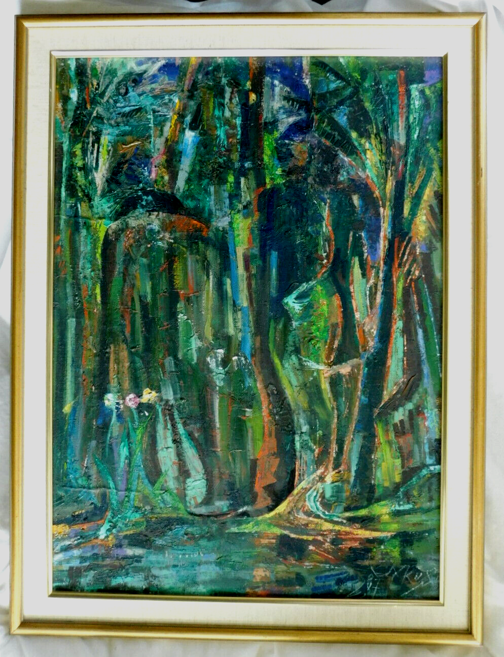 愛の部屋 F15 油彩画 人物画 oil painting art Portrait Woman