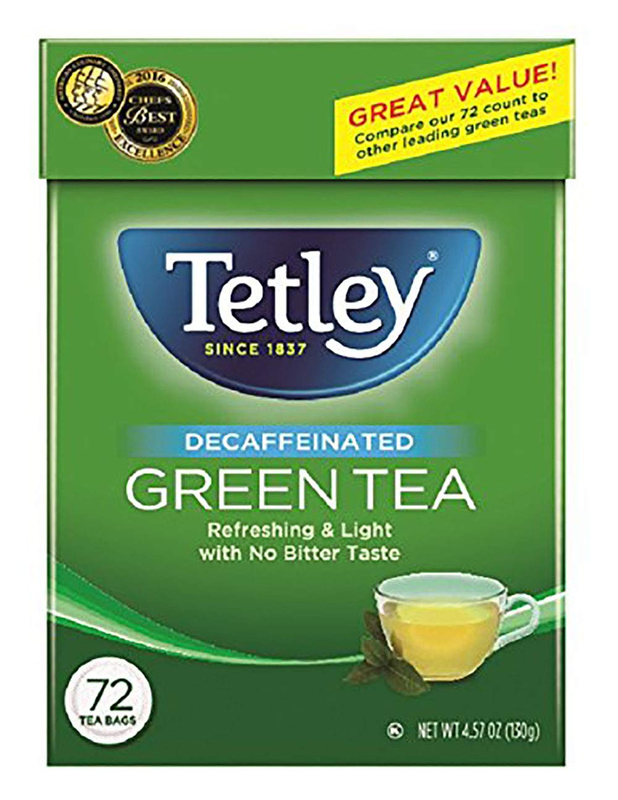 Natural Decaf Green Tea, Decaffinated Tea, 72 Count (Pack of