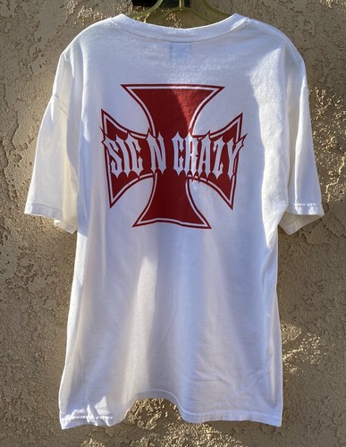 Vtg Sic N Crazy T Shirt Independent Trucks Logo Sz L Y2K