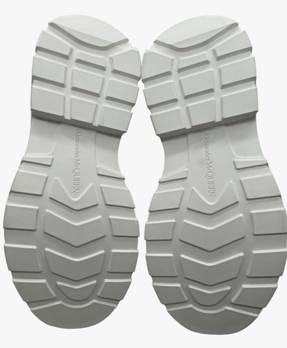 Pre-owned Alexander Mcqueen $995  Men's White Tread Slick Boot Shoes Size 46