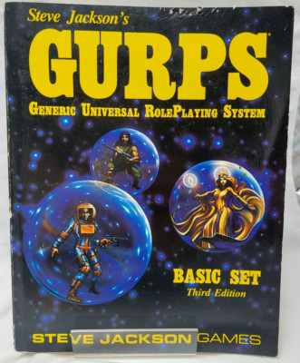 1989 GURPS Basic Set 3rd Edition RPG Book by Steve Jackson Games Role Playing